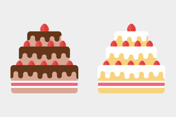 最高の無料イラスト 綺麗な3 段 誕生 日 ケーキ イラスト