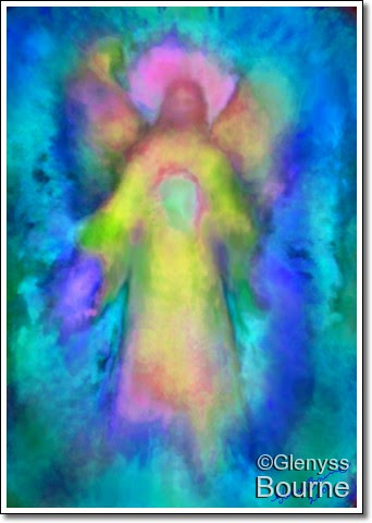 Angel of Unconditional Love painting