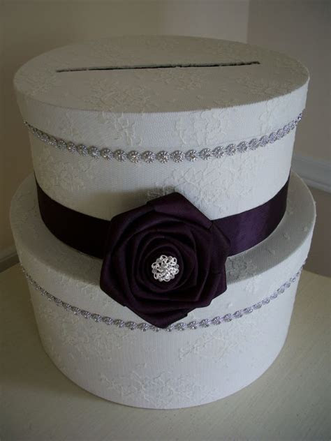 Lace and Rhinestone Round DIY Cardbox Weddingbee Photo Lace and Rhinestone Round DIY Cardbox Weddingbee Photo