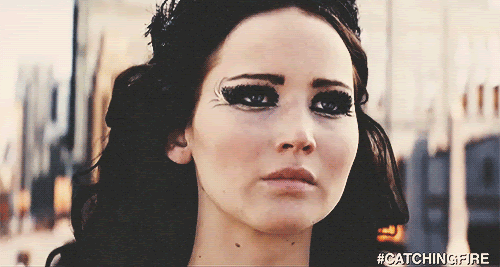 catching fire premiere hunger games trilogy gif