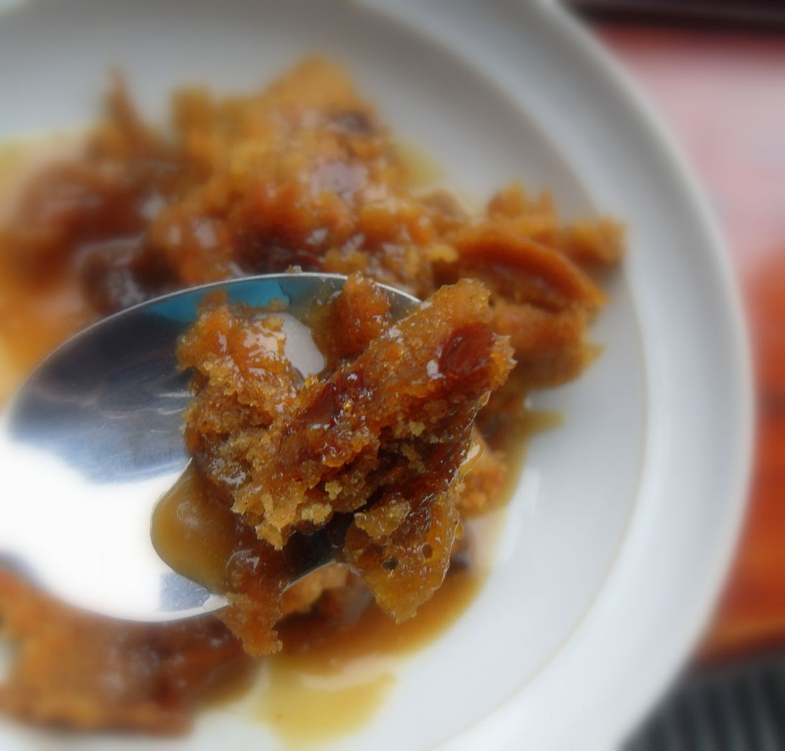 Carrot Pudding with a Brown Sugar Sauce