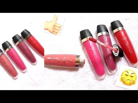 REVIEW & SWATCHES OF FACES ULTIMATE PRO MATTE LIQUID LIPSTICKS 