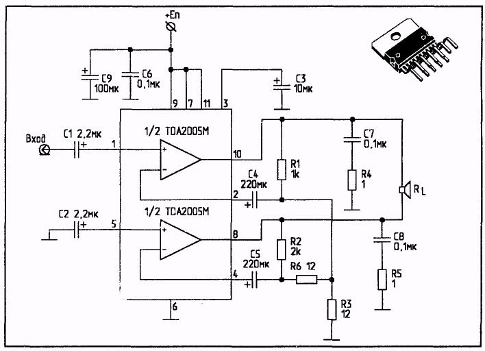 Тда 8351 усилитель схема подключения