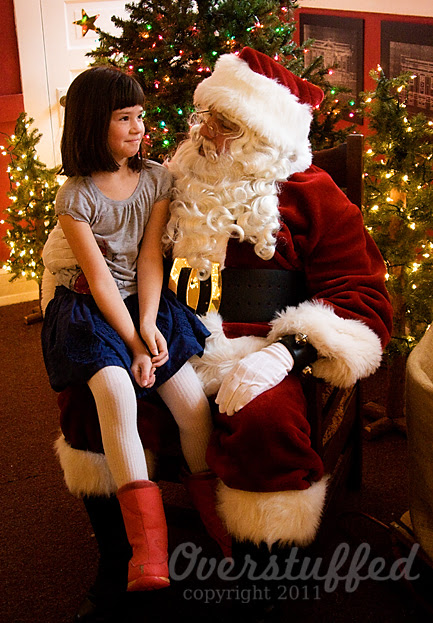 Chloe and Santa