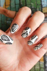 paisley nail art tutorial, nail art blog