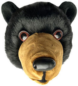 Wall-mount black bear head for the 'mountain cabin' look