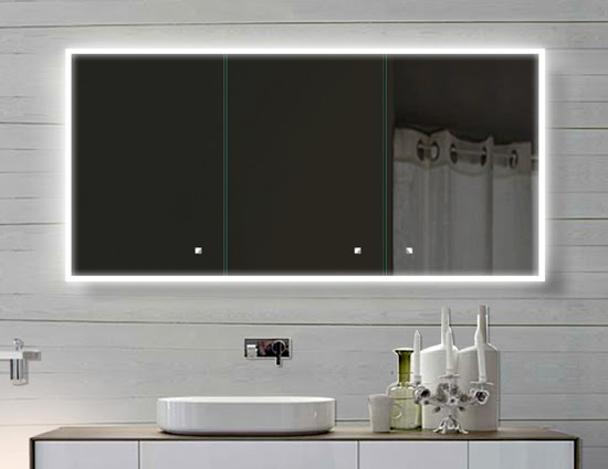 www.lux-aqua.de - Alu Badschrank badezimmer spiegelschrank ...