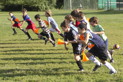 soccer cone race