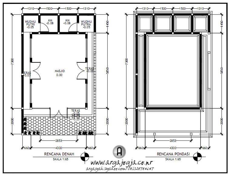 Desain Tempat Wudhu Masjid Model Rumah Minimalis 2020