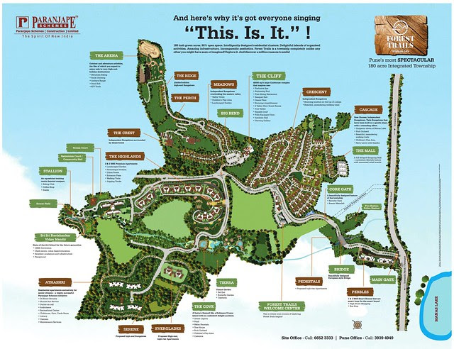 Launch Ad of Paranjape Schemes' Forest Trails 180 Acre Township at Bhugaon Pune 411 042 - 2