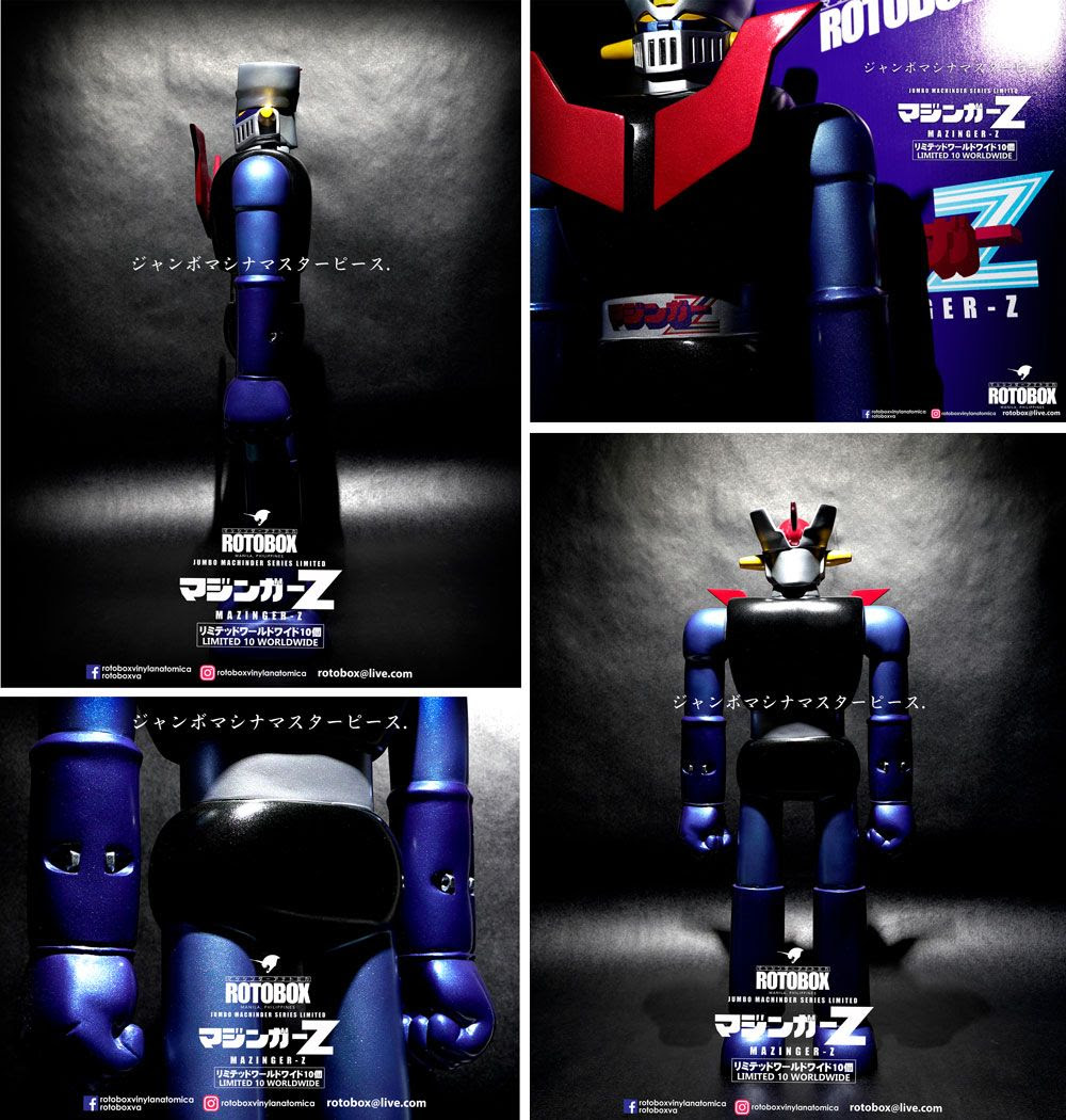 Rotobox's custom fiberglass Jumbo Machinder Series 1, Mazinger Z micro run Rotobox's custom fiberglass Jumbo Machinder Series 1, Mazinger Z micro run