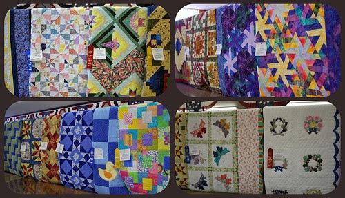 Fair quilt displays
