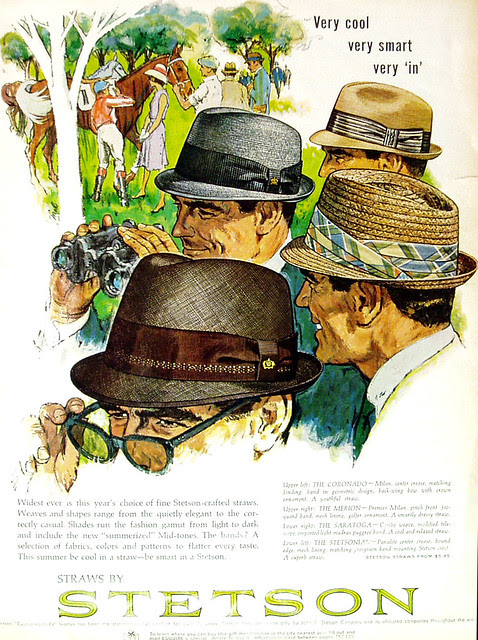 Headstart Hats: Vintage 1960s Stetson Hat Adverts