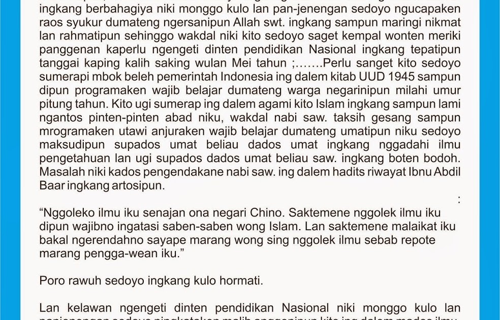 Contoh Pawarta Bahasa Jawa Kecelakaan Angkoo