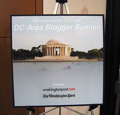 Washington Post DC Blogger Summit Sign