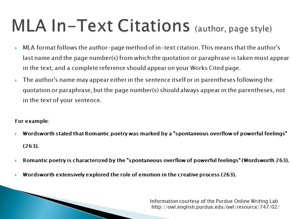 in text mla citation multiple pages