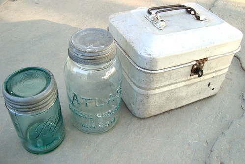 jars and miner's pail