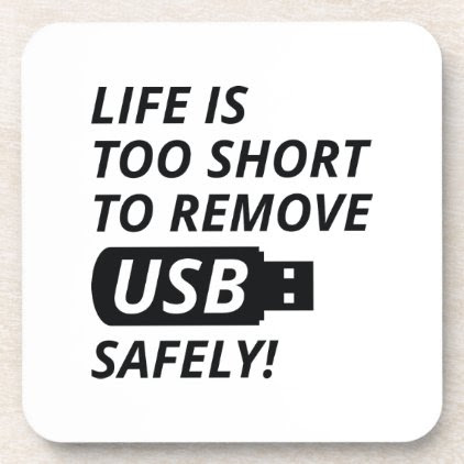 Remove USB Safely Coaster