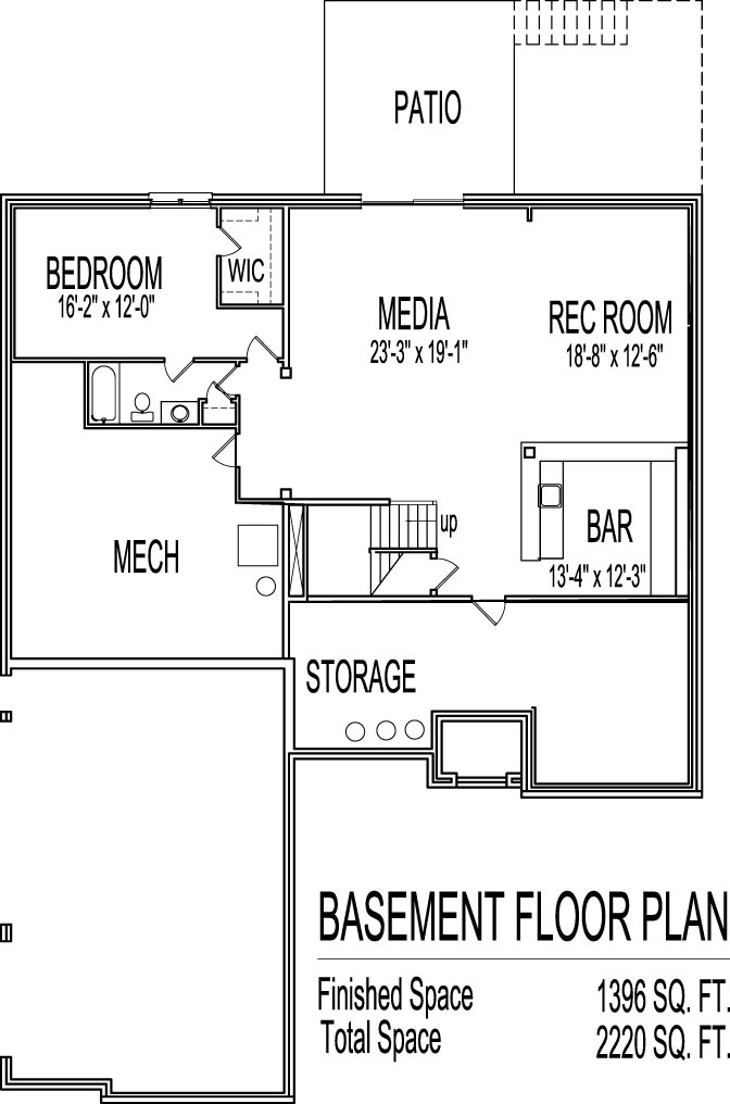 37 2 Bedroom House Plans With Basement, Two Bedroom House Plans With Garage And Basement