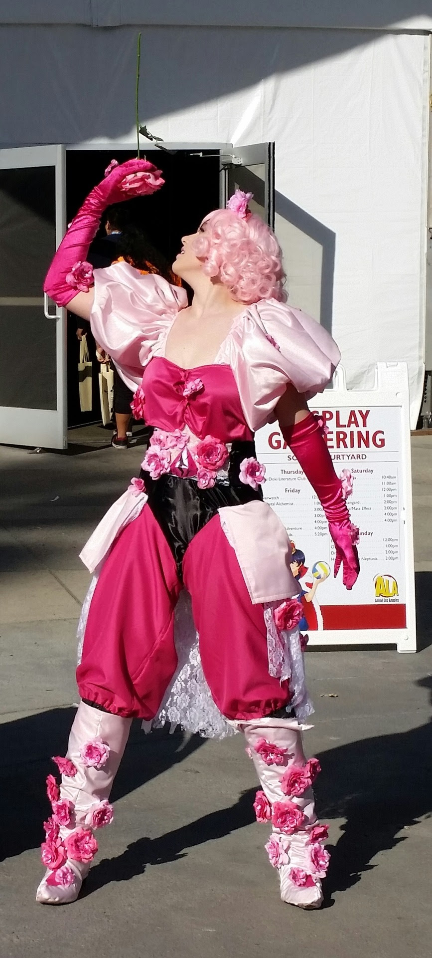 gaygemgoddess: “Some highlights from the Anime Los Angeles Steven Universe Photoshoot. ” More Rose Quartz and Pink Diamond.