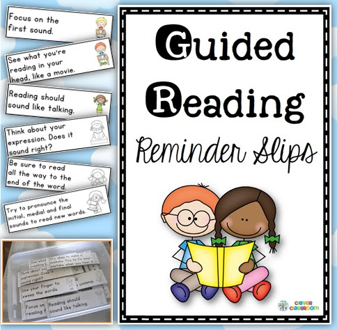 guided reading skill and strategy reminders