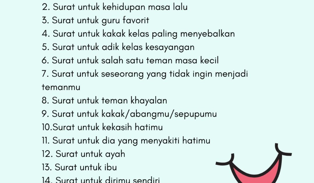 Contoh Surat Cinta Lucu Untuk Senior