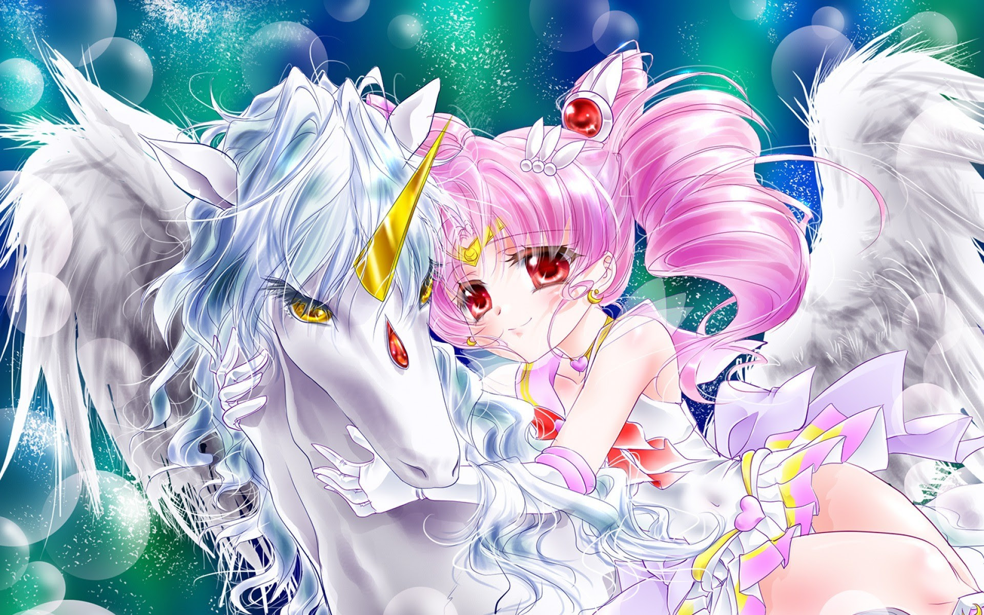 Galaxy Anime Wallpaper Rose Gold Galaxy Unicorn Anime Keren