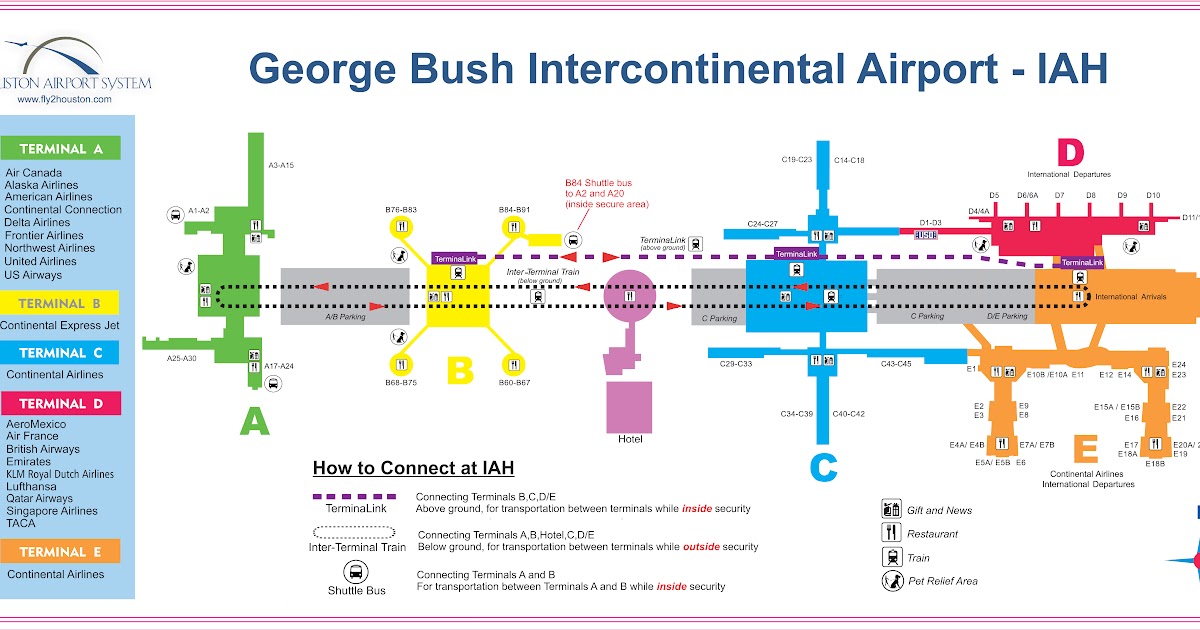 George Bush Intercontinental Airport Map | World Map 07