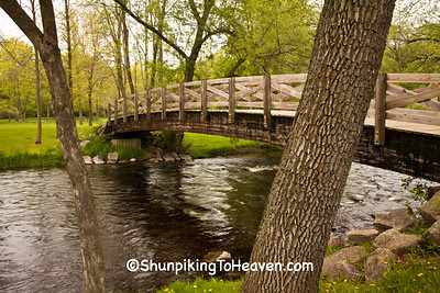 Foot Bridge Over Cedar Creek, Ozaukee County, Wisconsin