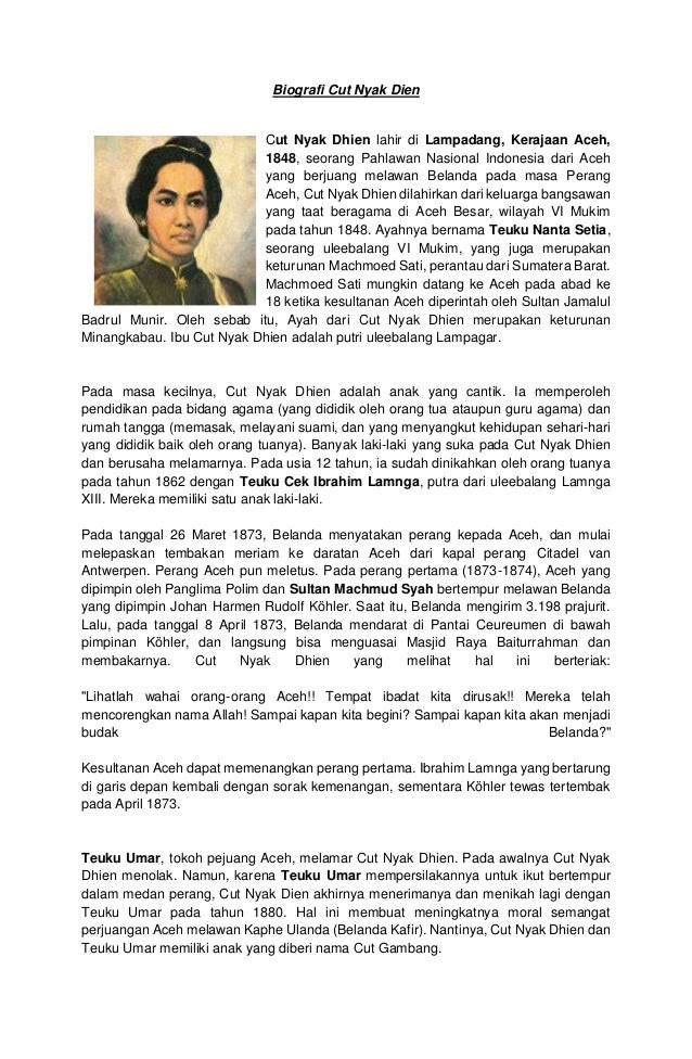 Contoh Biografi Bahasa Sunda Tentang Pahlawan Lukisan