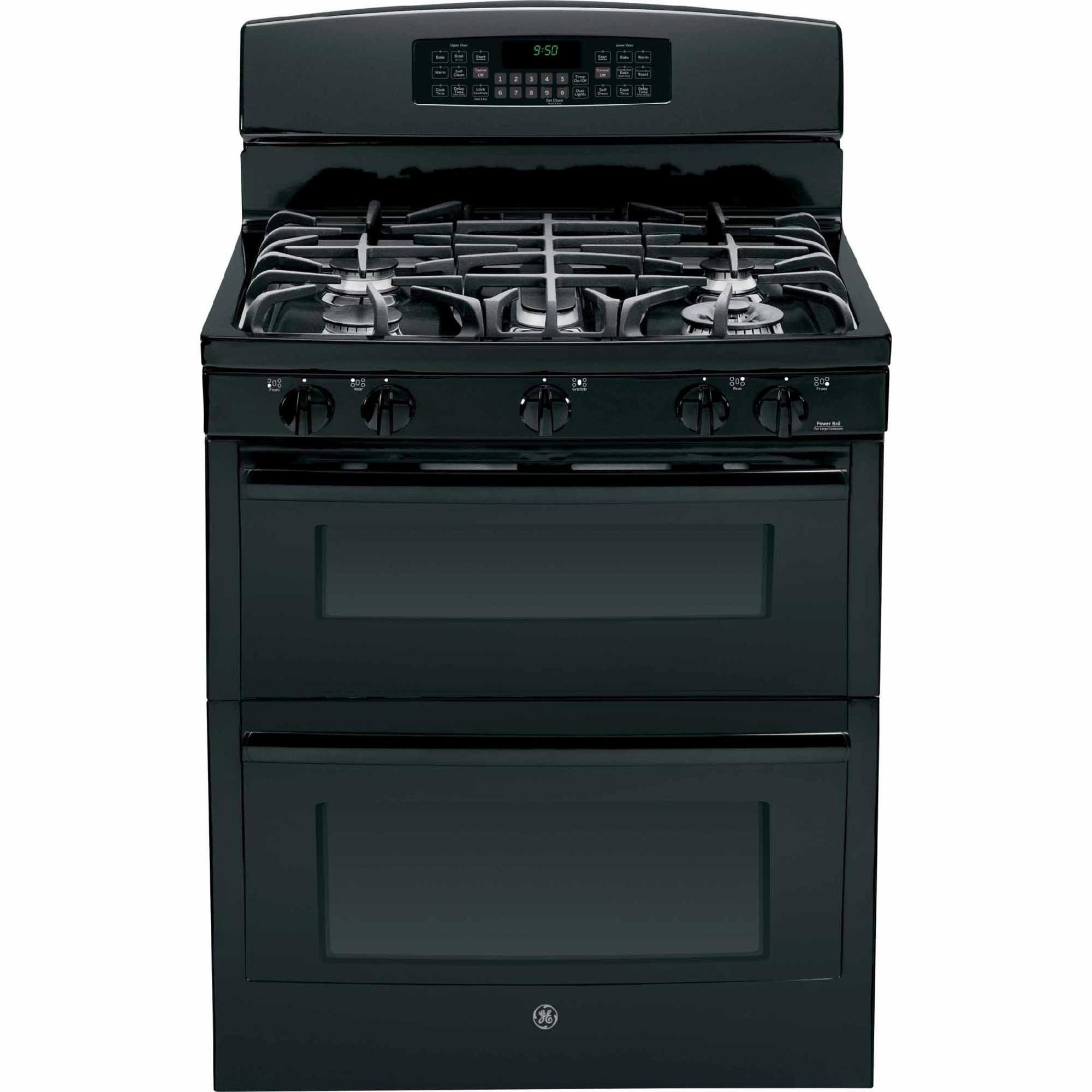 GE Profile - PGB950DEFBB - 6.8 cu. ft. Double-Oven Gas ...