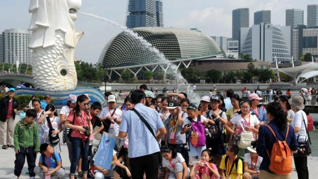 Du khách Trung Quốc thăm Singapore