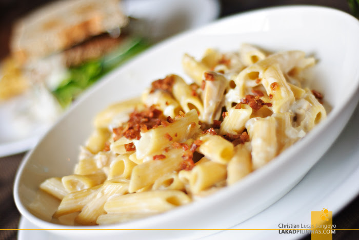 Mushroom and Chicken Cream Penne at Baguio Holiday Villas and Café