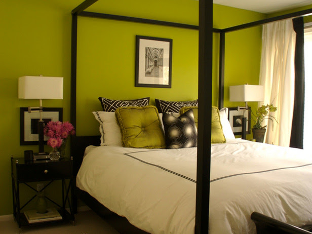 Erinn Valencich Green Bedroom