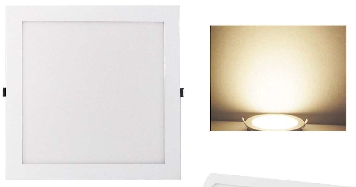 Plafoniera Led Quadrata 30x30 : Plafoniera led w luce bianco naturale k lum