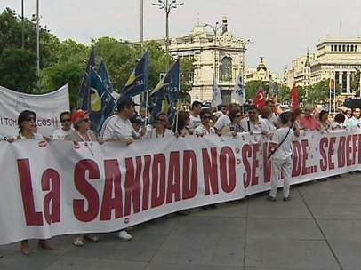 Manifestación por la Sanidad en Madrid