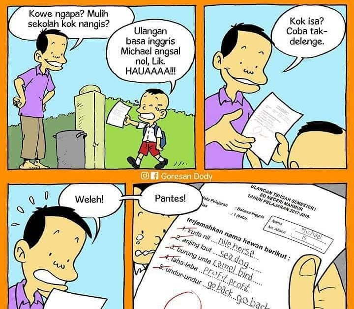 Gambar Komik Percakapan Bahasa Inggris Komik Lucu