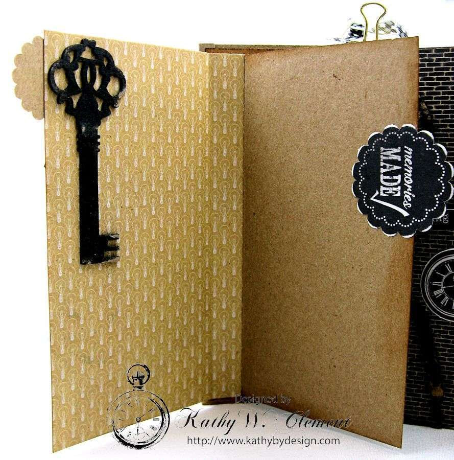 Authentique Accomplished Graduation Mini Album Tutorial by Kathy Clement for Gypsy Soul Laser Cuts 08