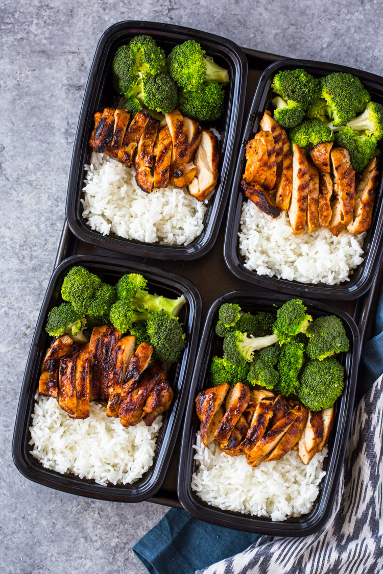 20 Minute Meal-Prep Chicken, Rice and Broccoli | Gimme ...
