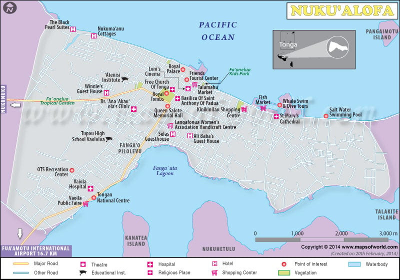 Nukuʻalofa Map ~ Online Map