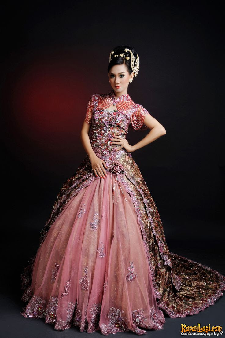  Gaun Batik Pengantin Wedding Planner Pinterest