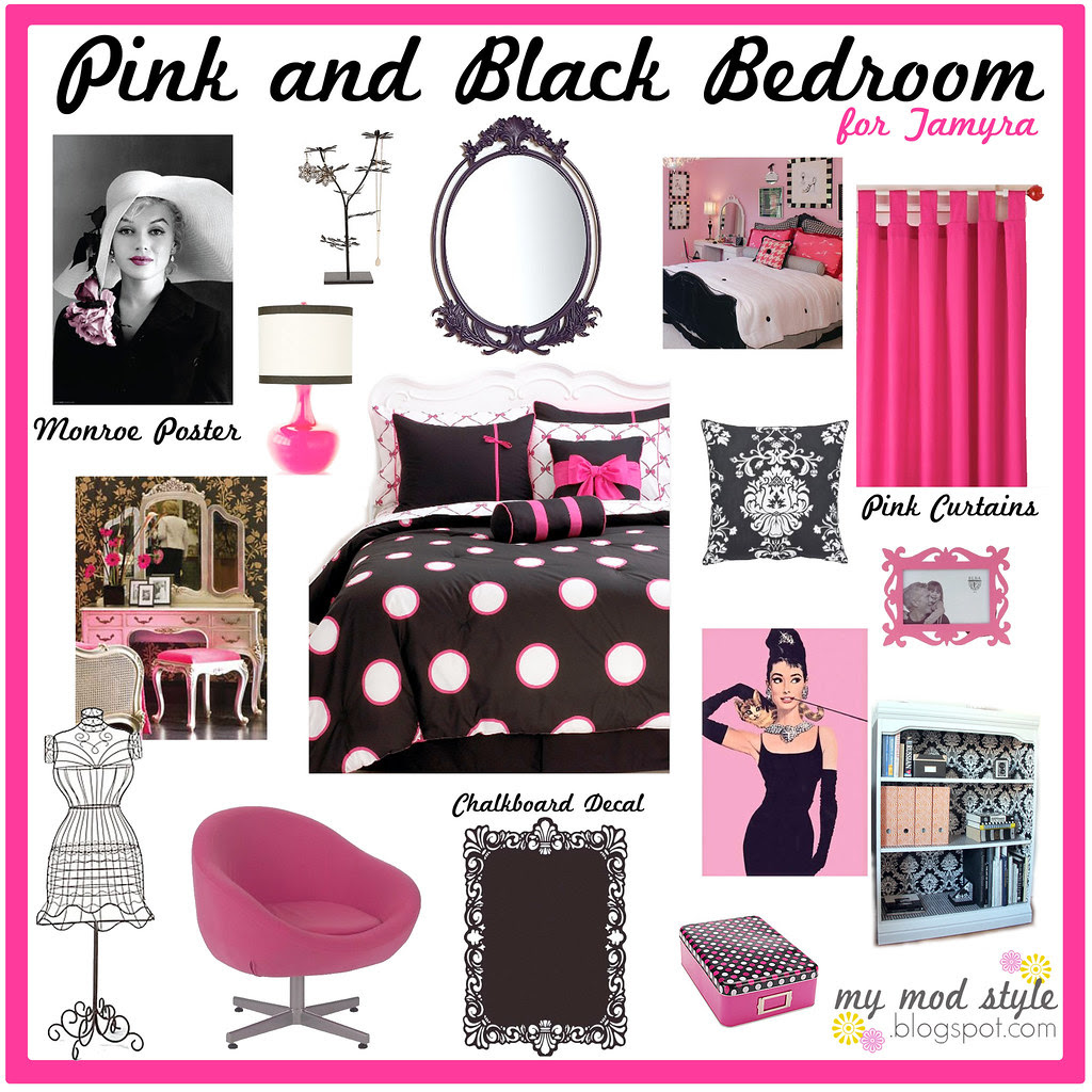 Pink & Black Apartment / Design Board