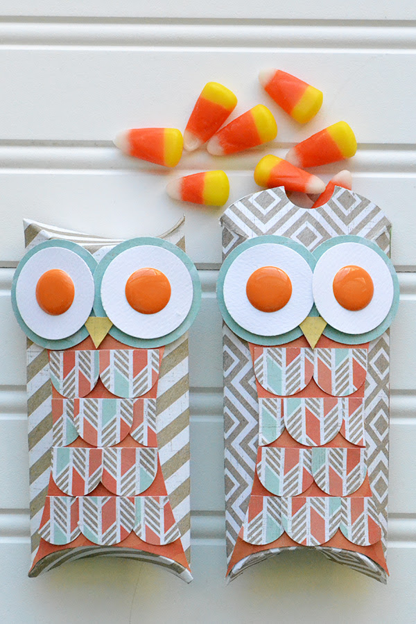 Owl Pillow Boxes by Aly Dosdall