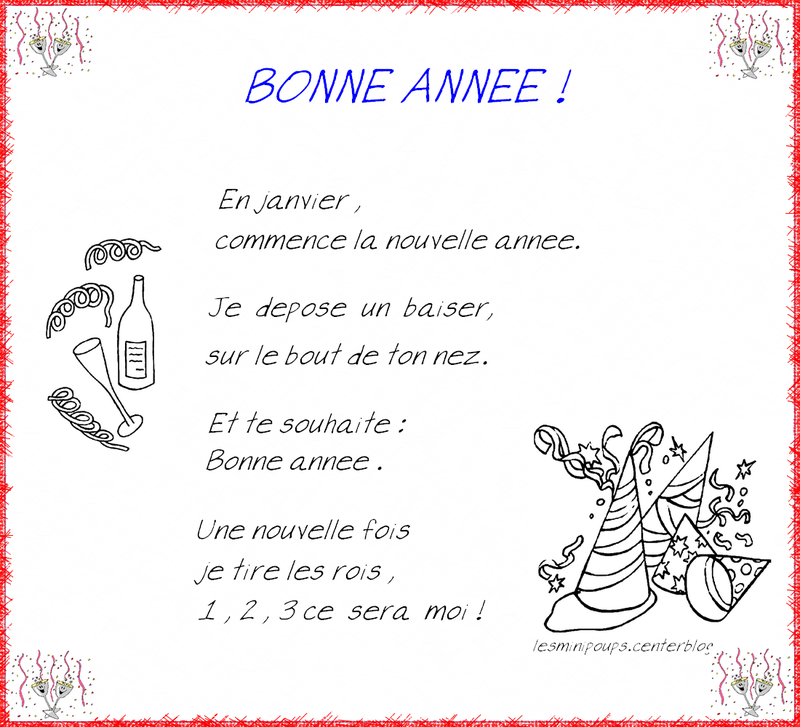 Poésie nouvelle année maternelle 111193Poésie nouvelle année maternelle
