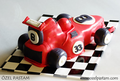 Formula 1 Arabası Pasta / F1 Car Cake