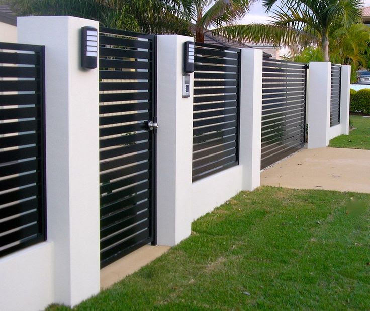 Simple Brick Wall Fence Designs South Africa