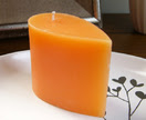 Orange scented small teardrop candle