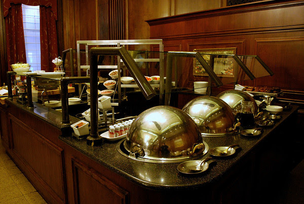 Breakfast Buffet stations at the Parker House