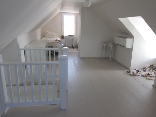 floors painted Elephant's Breath by Farrow & Ball.