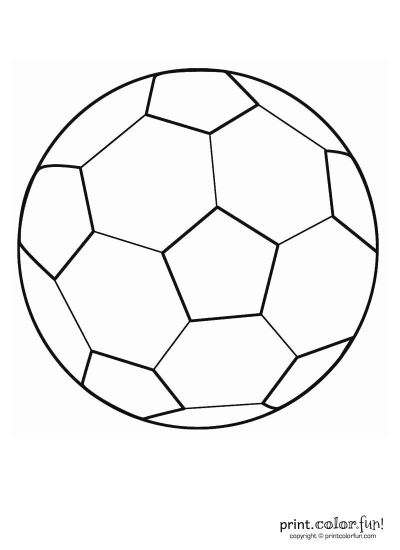 Soccer ball coloring page Print. Color. Fun! Soccer ball coloring page Print. Color. Fun!